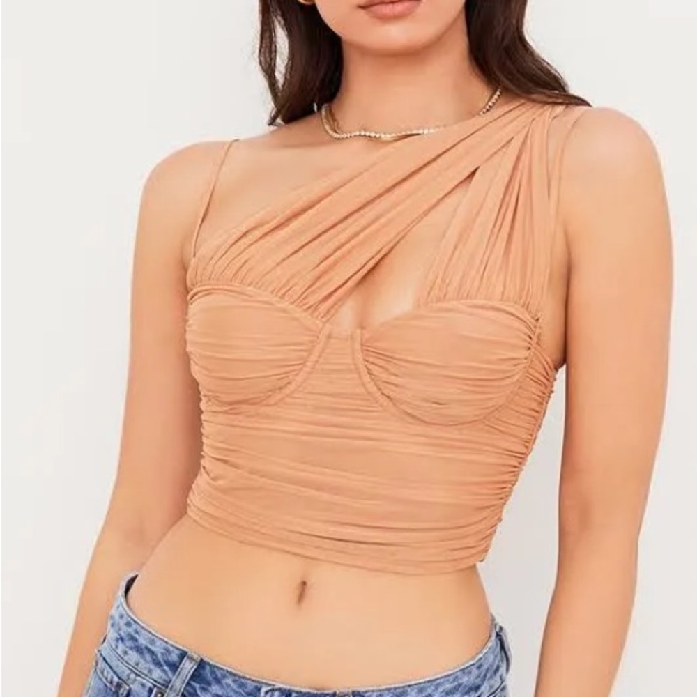 House of CB One Shoulder Top